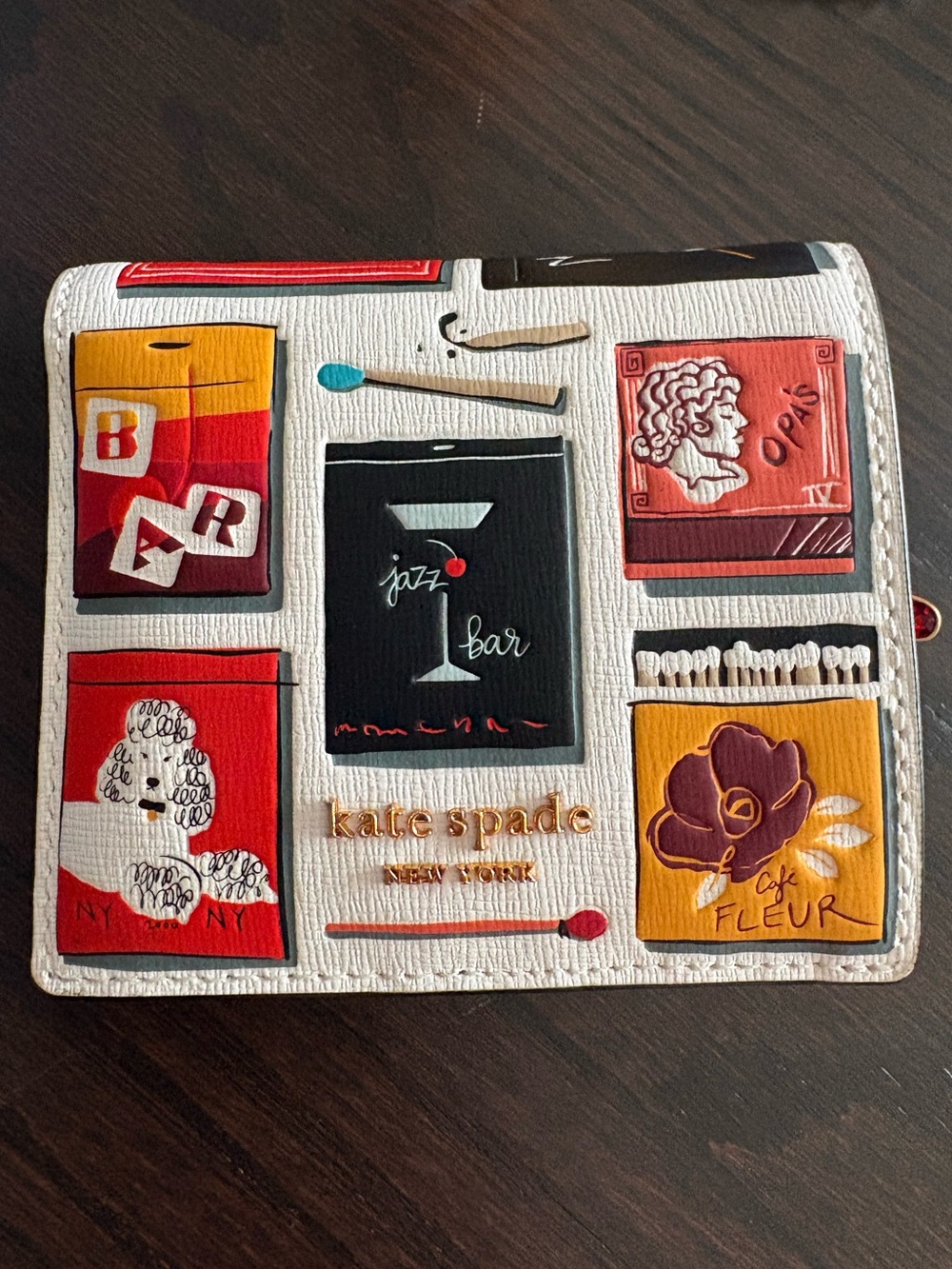 Morgan Matchbox Embossed Small Bifold Wallet